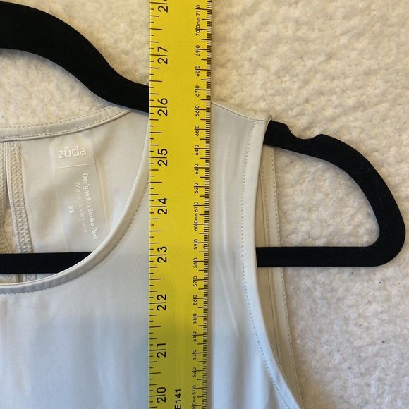 zuda Z-Sol Knit Tank Top With Mesh Detail-Gravity Grey XS NWOT - Picture 9 of 11